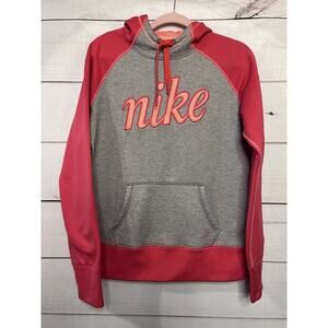 Nike Gray and Pink Hoodie